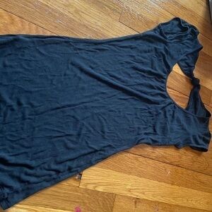 Super long Express tunic t shirt size M open back gently used.